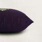 Aari Embroidered  100% Polyester  Cushion Cover | 16x16inch | Purple