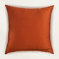 Embroidered  100% Polyester  Cushion Cover | 16 Inch  x 16 Inch | Rust