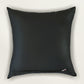 Embroidered  100% Polyester  Cushion Cover | 16x16inch | Black