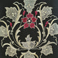 Embroidered  100% Polyester  Cushion Cover | 16x16inch | Black