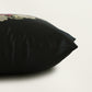 Embroidered  100% Polyester  Cushion Cover | 16x16inch | Black