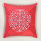 Embroidered  100% Polyester  Cushion Cover | 16x16inch | Rust
