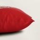 Embroidered  100% Polyester  Cushion Cover | 16x16inch | Rust
