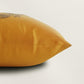 Aari Embroidered  100% Polyester  Cushion Cover | 16x16inch | Yellow