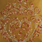 Embroidered  100% Polyester  Cushion Cover, | 16x16inch | Golden