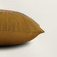 Embroidered  100% Polyester  Cushion Cover, | 16x16inch | Golden