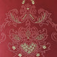 Embroidered  100% Polyester  Cushion Cover | 16x16inch | Coral