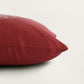 Embroidered  100% Polyester  Cushion Cover | 16x16inch | Coral