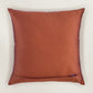 Embroidered Taffeta Patchwork Cushion Cover 16 Inch  x 16 Inch | Pink & Brown