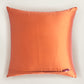 Taffeta Patchwork Cushion Cover 16x16 Inch, Pink & Orange