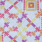 Hand Embroidered Velvet cushion cover 12x20inch, Printed, Pink & Yellow