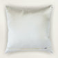 Polycotton Embroidered Cushion Cover 16x16inch, Cream & Purple