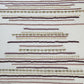 Polycotton Embroidered Cushion Cover 16x16inch, Cream & Purple
