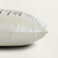 Polycotton Embroidered Cushion Cover 16x16inch, Cream & Purple