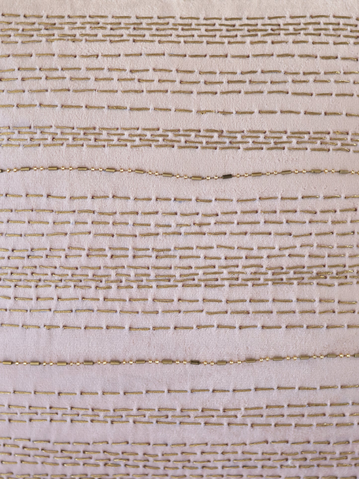 Embroidered Velvet Cushion Cover 16 Inch x 16 Inch| Purple & Gold