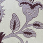Polycotton Embroidered Cushion Cover 12x22inch, Cream & Purple