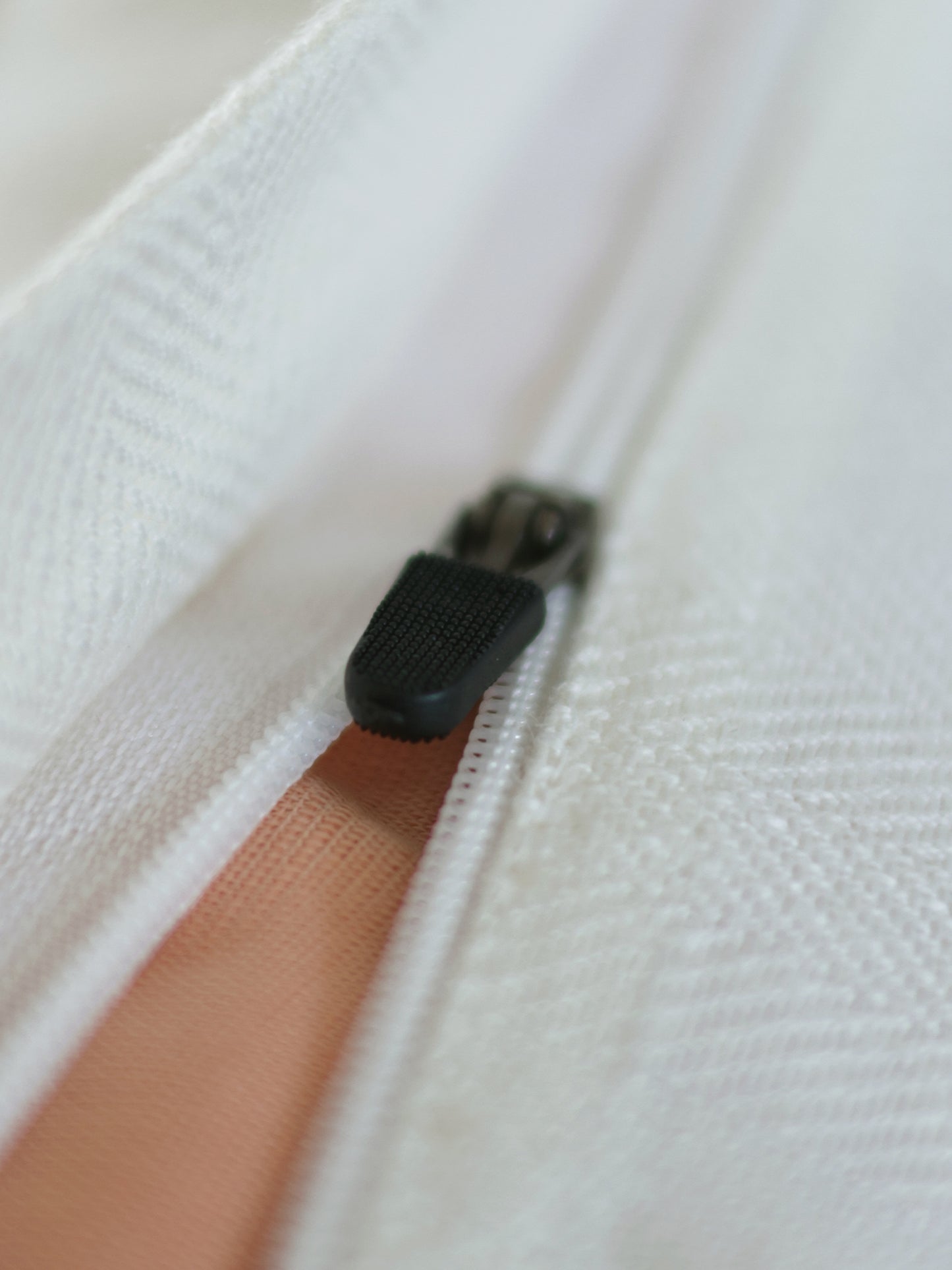 Polycotton Embroidered Cushion Cover 12 Inch x 22 Inch | Cream & Purple