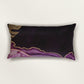 Embroidered Printed Velvet Cushion Cover 12x22inch, Purple