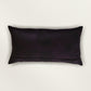 Embroidered Printed Velvet Cushion Cover 12x22inch, Purple
