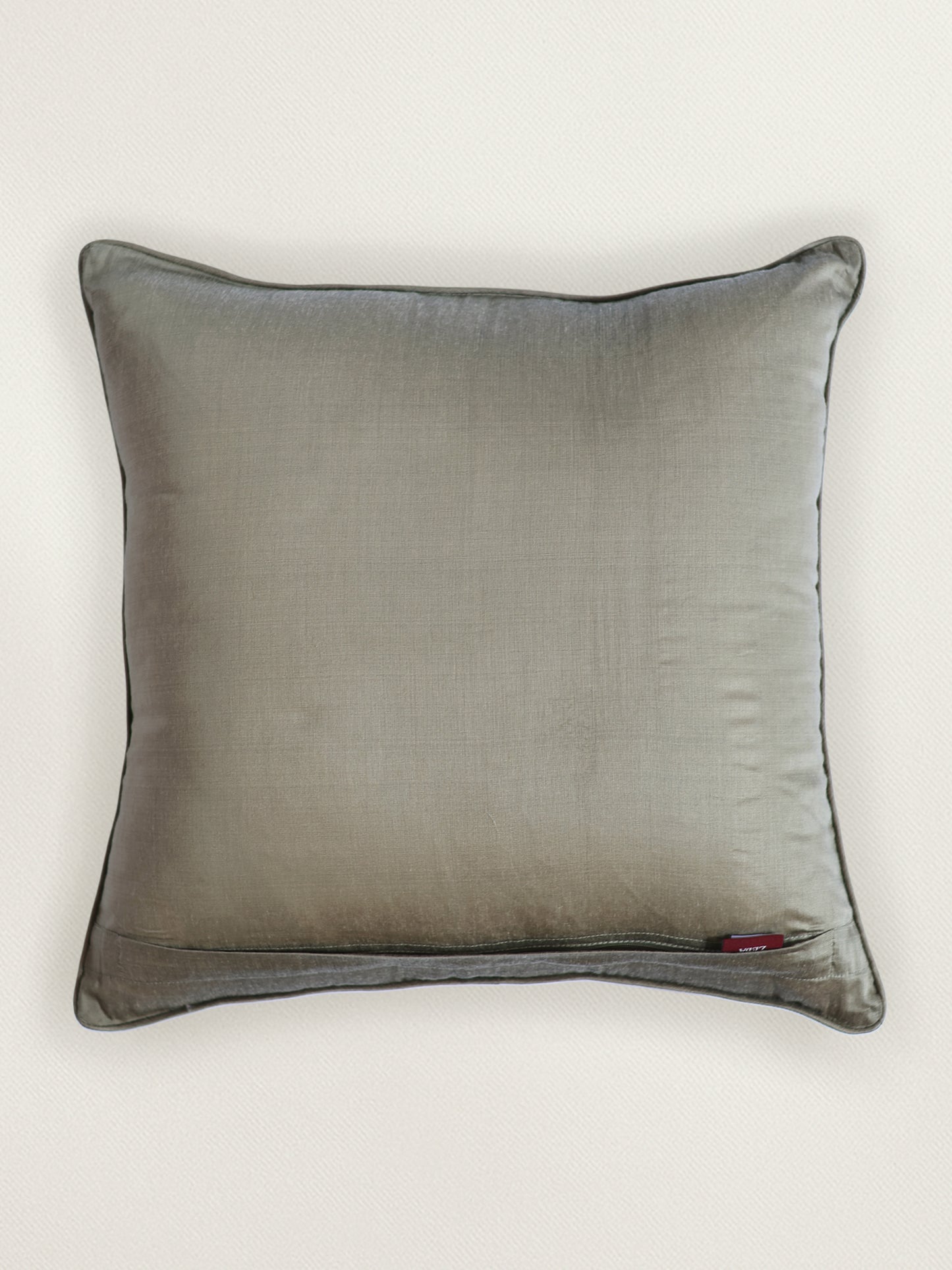 Brocade Gold Cushion Cover | 18 Inch x 18 Inch | Cord Piping