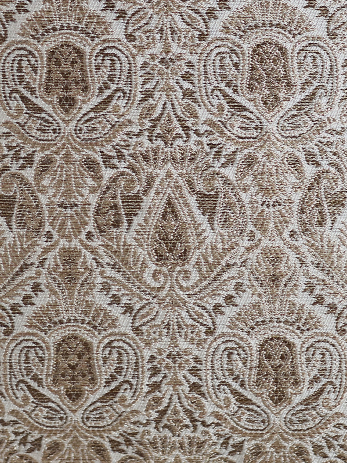 Brocade Gold Cushion Cover | 18 Inch x 18 Inch | Cord Piping