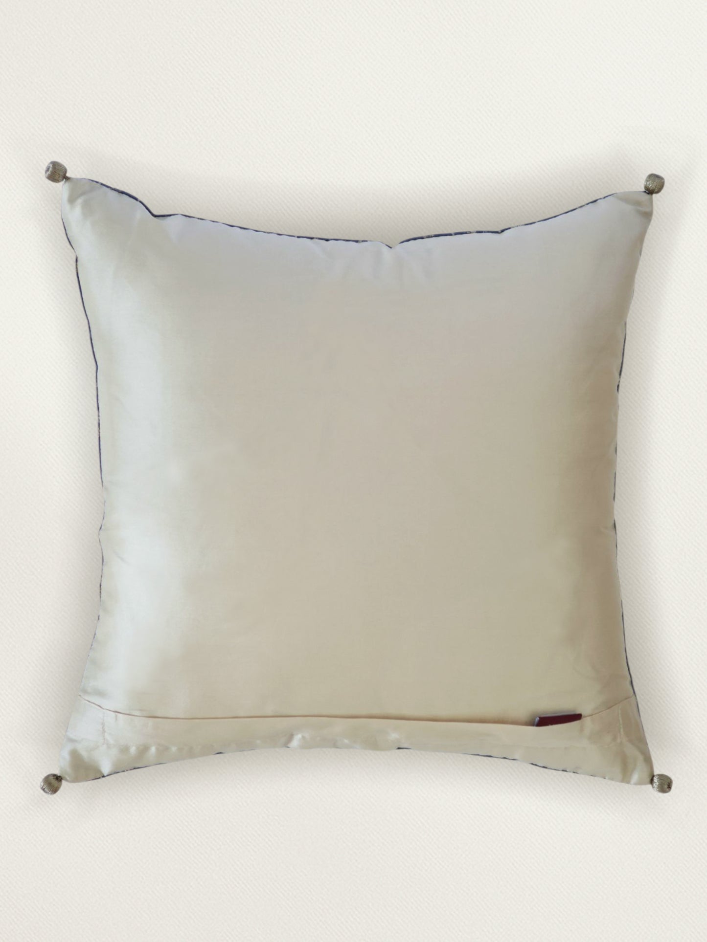 Brocade Patchwork Cushion Cover 16 Inch x 16 Inch | Blue