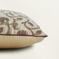 Hand Embroidered Cushion Cover 18 Inch x 18 Inch | Cord piping | Cream