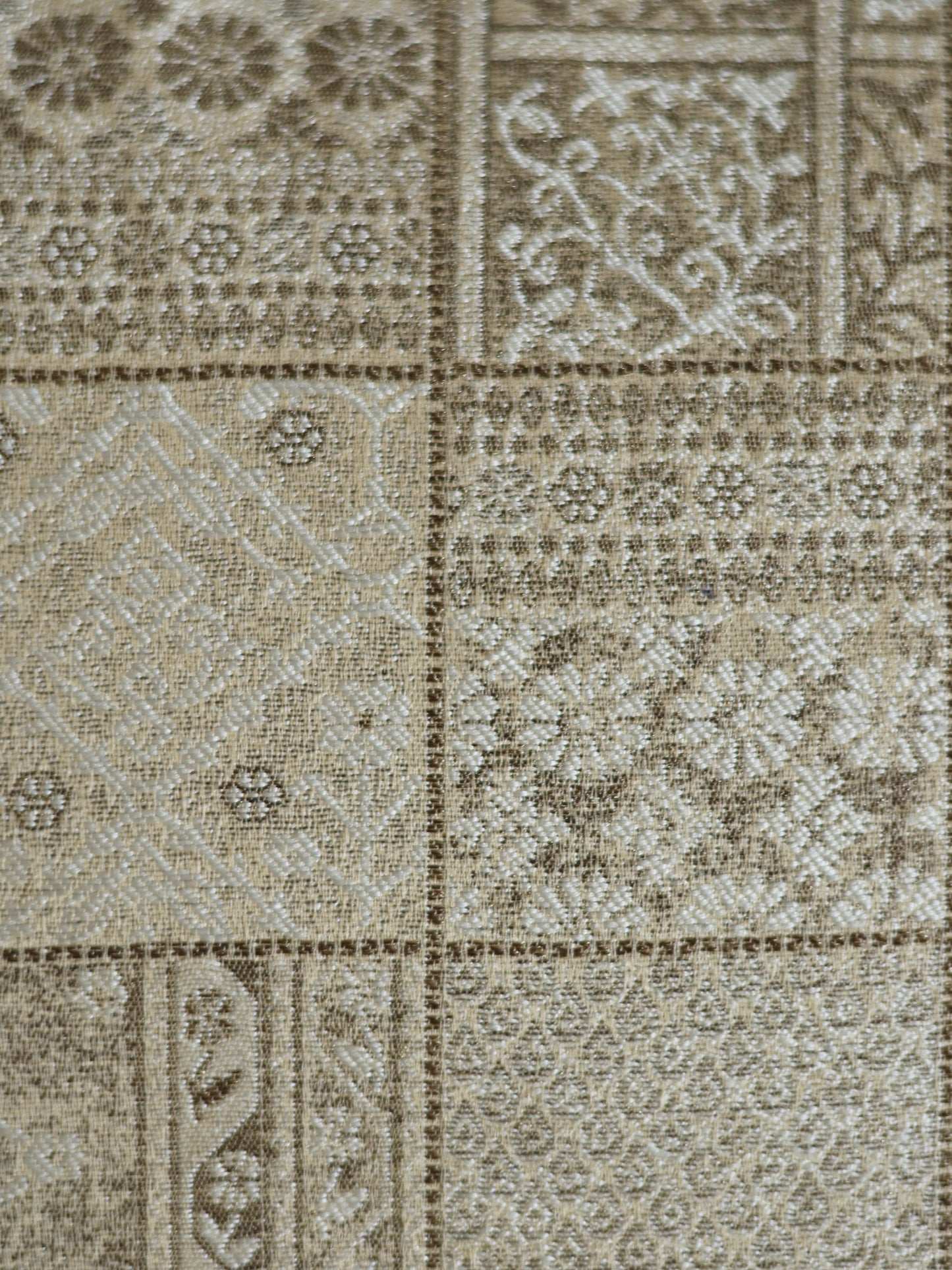 Patchwork Cushion Cover 16 Inch x 16 Inch with Tassels