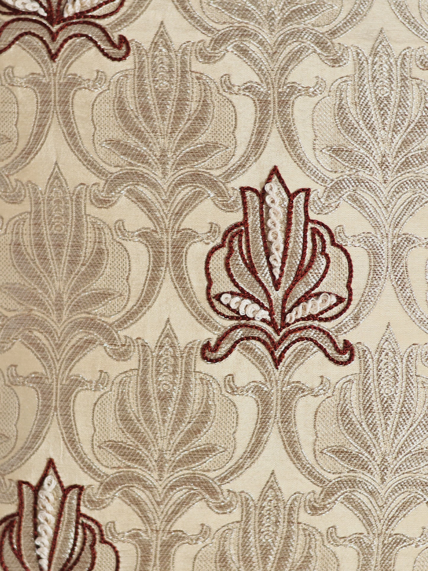 Patchwork Cushion Cover 16 Inch x 16 Inch with Flat piping