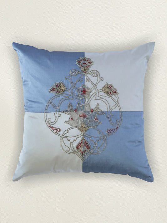 Embroidered Patchwork Cushion Cover 16 Inch x 16 Inch