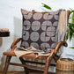 Brown Geometric Printed | 20x 20 inch Square Decorative Cushion Cover