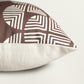 Brown Geometric Printed | 20x 20 inch Square Decorative Cushion Cover