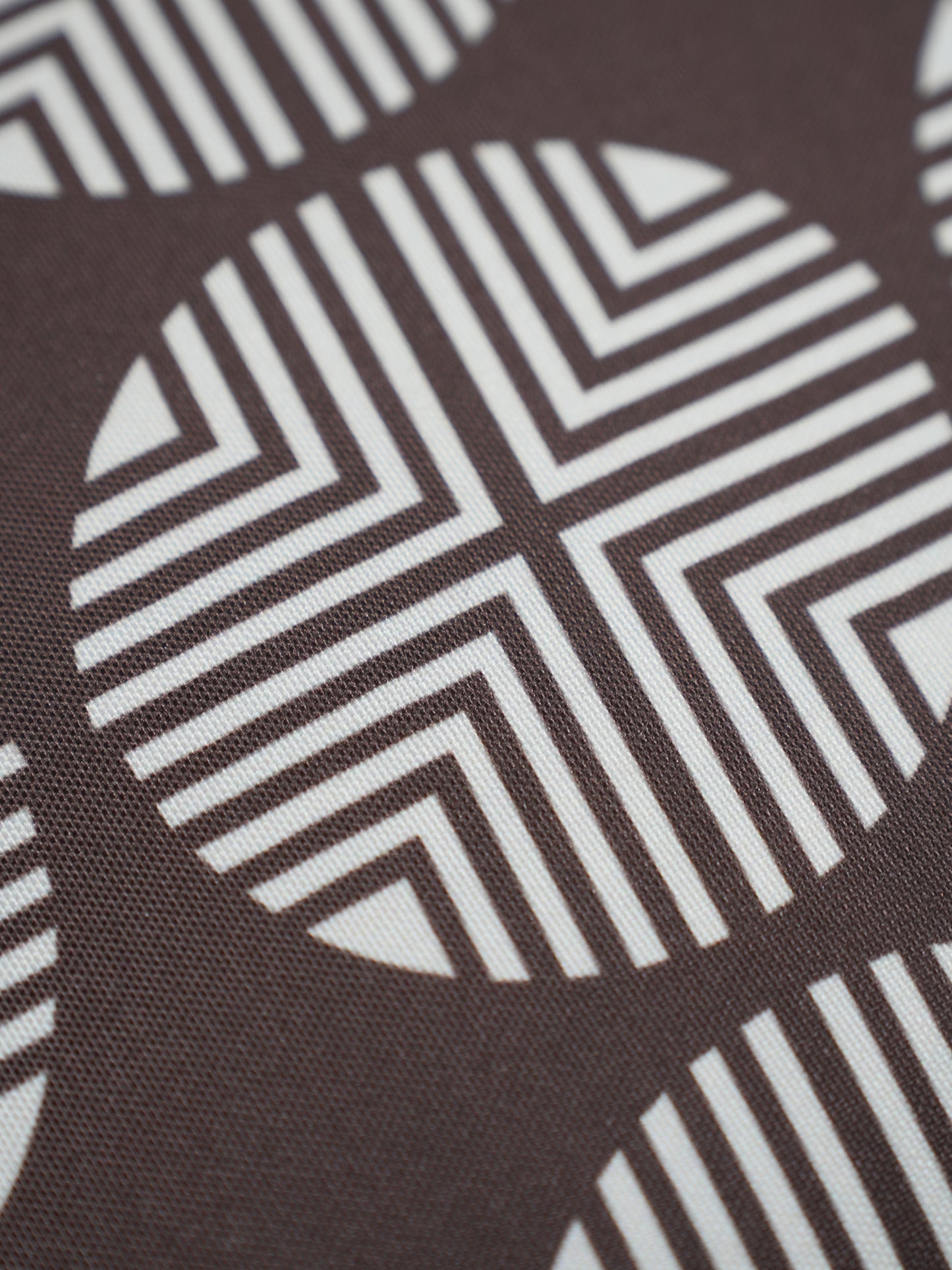 Brown Geometric Printed | 20x 20 inch Square Decorative Cushion Cover