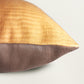 Golden & Rust Embroidered & Printed | 16 x 16 inch Square Cushion Cover