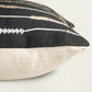 Black & White Embroidered | 12 x 22 inch Rectangular Cushion Cover