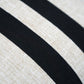 Black & White Embroidered | 12 x 22 inch Rectangular Cushion Cover