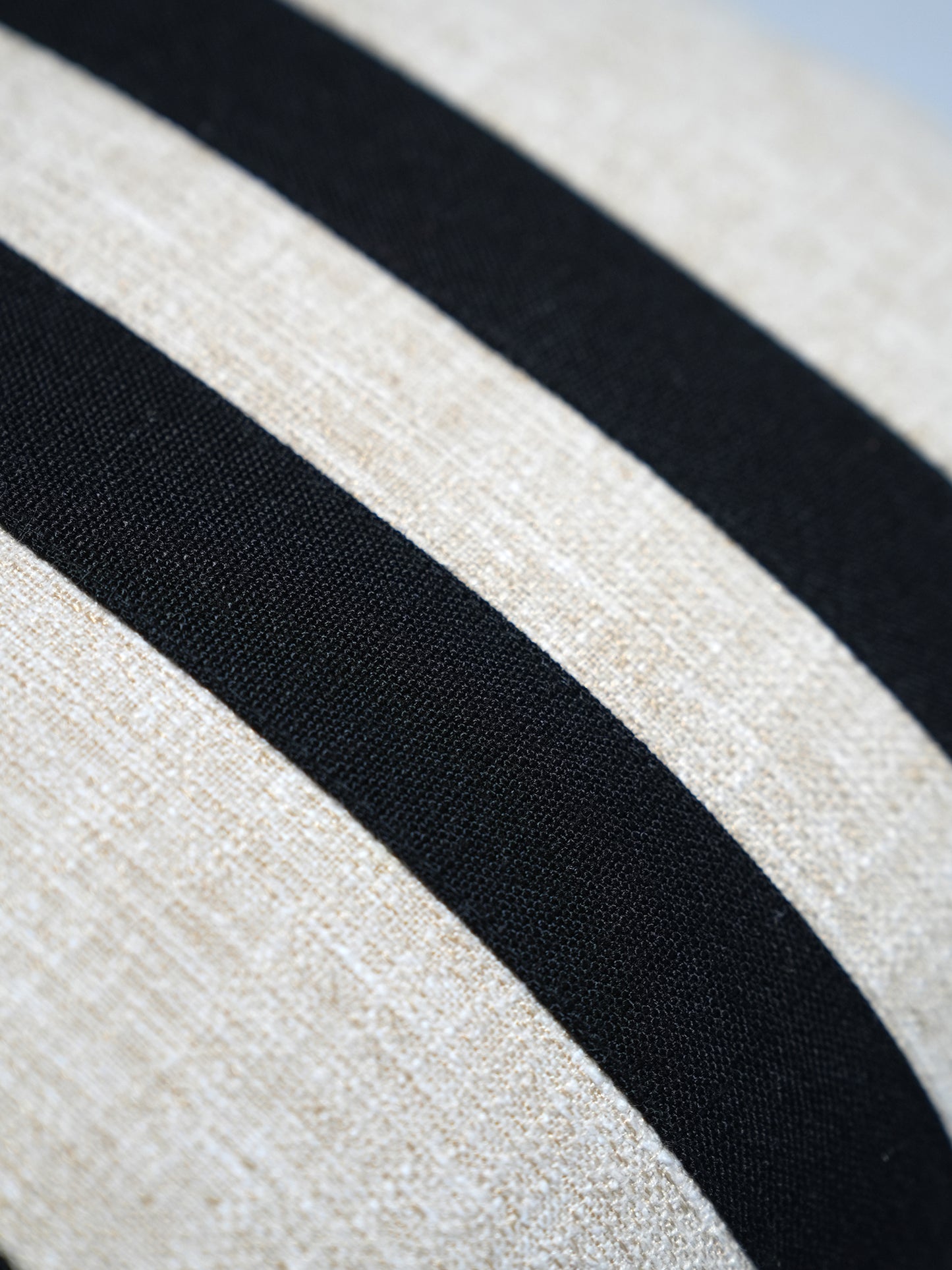 Black & White Embroidered | 12 x 22 inch Rectangular Cushion Cover