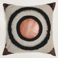 Brown Geometric Patchwork | 16 x 16 Inch Square Decorative Cushion Cover