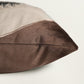 Brown Geometric Patchwork | 16 x 16 Inch Square Decorative Cushion Cover