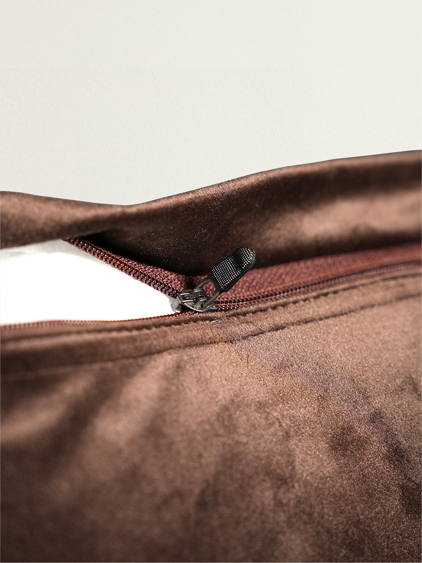 Brown Embroidered 16 x 16 inch | Square Decorative Cushion Cover