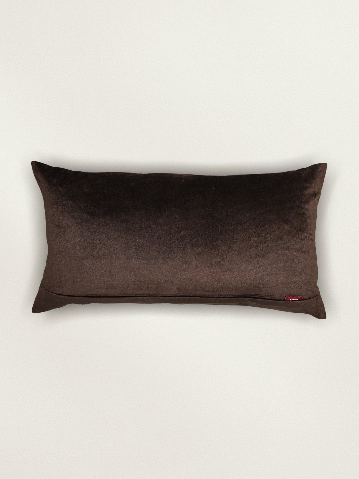 Brown Animal Applique | 12 x 22 inch Decorative Cushion Cover