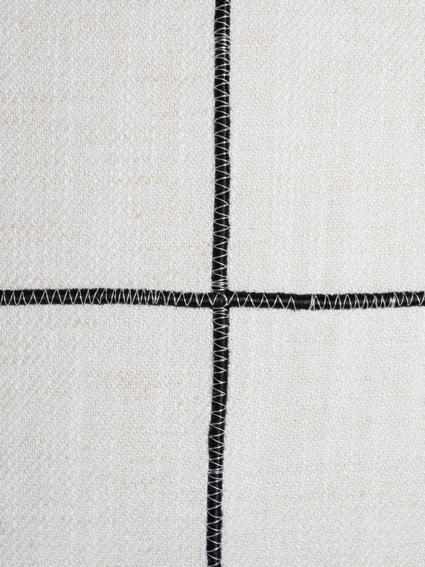 Off White Embroidered 16 x 16 inch | Square Decorative Cushion Cover