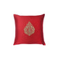 Cushion Cover for Sofa, Bed Polyester Motif Embroidery | Red - 16x16in(40x40cm) (Pack of 1)
