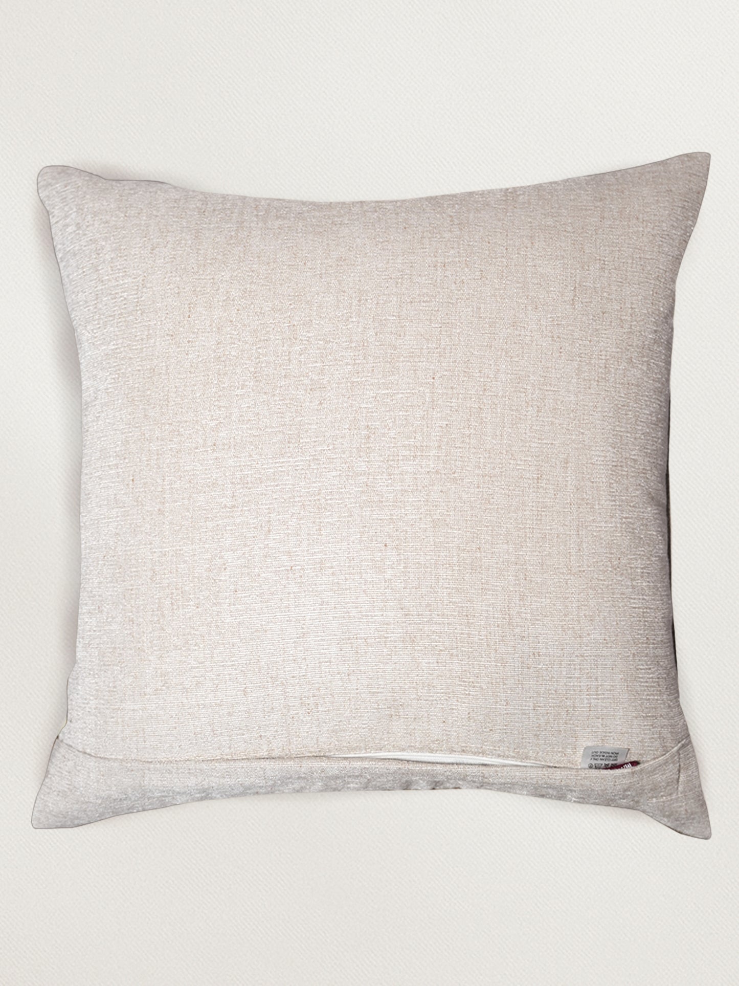 Textured Embroidered 16 x 16 inch | Linen Cushion Cover