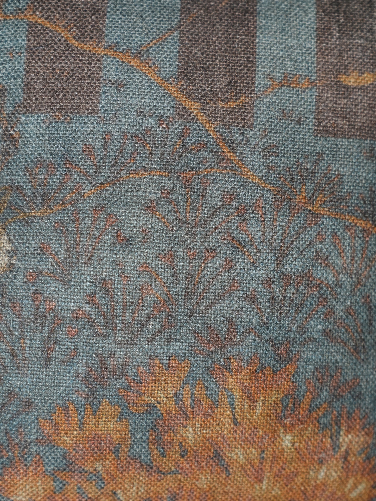 Forest Scene Printed | 16 x 16 inch Linen Cushion Cover