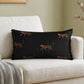 Animal Printed 12 x 22 inch | Fringe Edges | Velvet Cushion Cover
