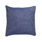 Cushion Cover for Sofa, Bed Cotton Blend with Cord Piping | Blue - 16x16in(40x40cm) (Pack of 1)
