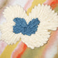 Abstract Leaf Embroidered Reversible |16 x 16 inch | Spring Summer Cushion Cover