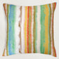 Striped & Floral Reversible | 16 x 16 inch | Spring Summer Cushion Cover