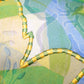 Striped & Floral Reversible | 16 x 16 inch | Spring Summer Cushion Cover
